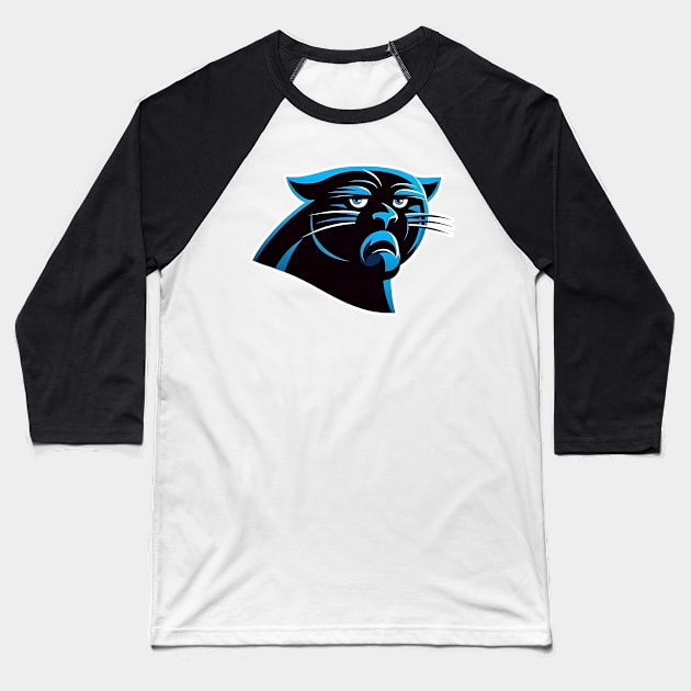 Sad Carolina Panther Baseball T-Shirt by The Badin Boomer